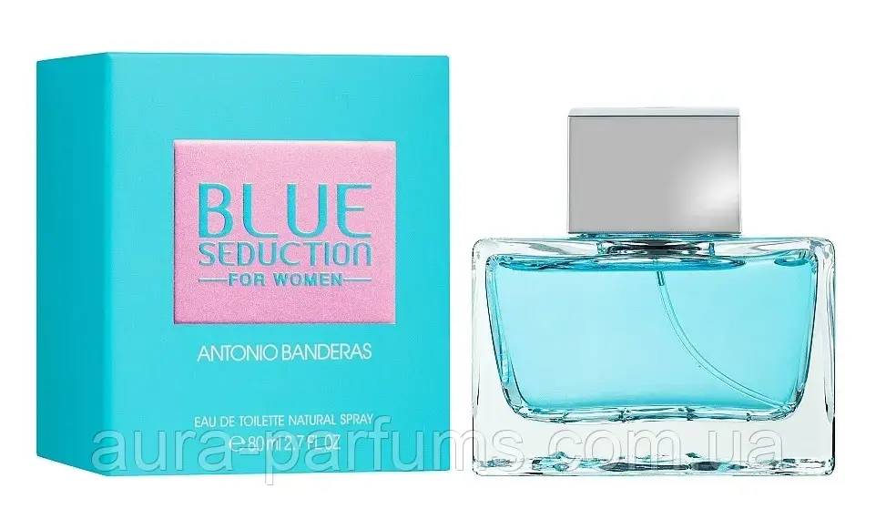 Жіночі парфуми Antonio Banderas Blue Seduction for Women Туалетна вода 80 ml/мл (брак упаковки)