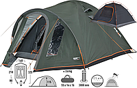Двомісний намет High Peak Nevada 2.1 | Універсальна трекінгова палатка з тамбуром для зберігання спорядження