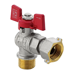 Кран з накидною гайкою 1/2" ГШМ КУТОВИЙ Чехія KP.221