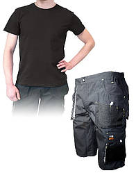 Комплект футболка та шорти робочі,уніформа для літа,літній комплект,шорти з кишенями Польща