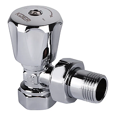 Вентиль радіаторний кутовий (хромований) 1/2x1/2 Чехія KP.901.CHR