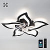 Смарт люстра з вентилятором FAN ELLA 72W+18W 5F APP чорна Esllse керована світлодіодна Ø680x120мм LED BLACK, фото 8