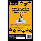 Пелюшки для лотків собак , котів та інших тварин 60х40 см - 100 штук Purlov 21599, фото 2