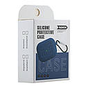 Футляр Silicone Fashion Case with Hook для Airpods Pro Цвет Navy blue, фото 6
