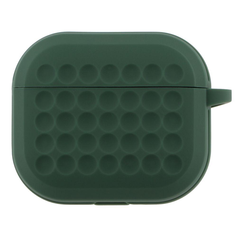 Футляр Silicone Fashion Case with Hook для Airpods 3 Цвет Dark Green, фото 1
