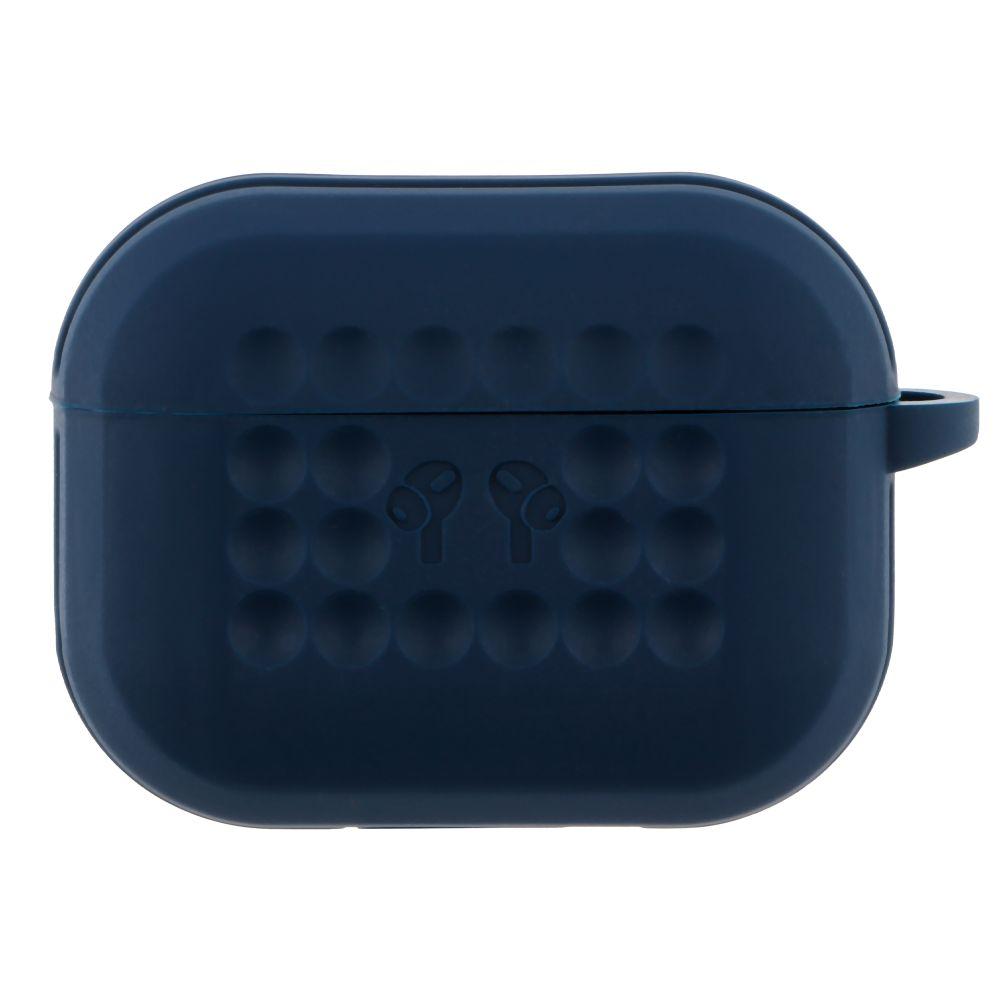 Футляр Silicone Fashion Case with Hook для Airpods Pro Цвет Navy blue, фото 1