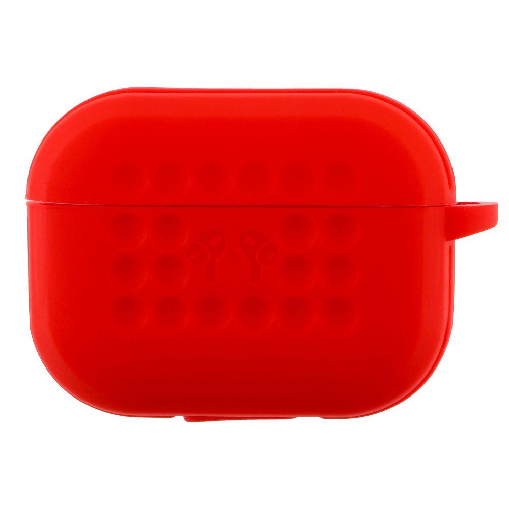 Футляр Silicone Fashion Case with Hook для Airpods Pro Колір Red, фото 1