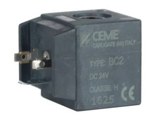 Котушка до клапана електромагнітного B6 NA 24 VDC до клапану CEME  (Італія)