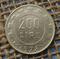 200 лiр 1978 року. Iталiя