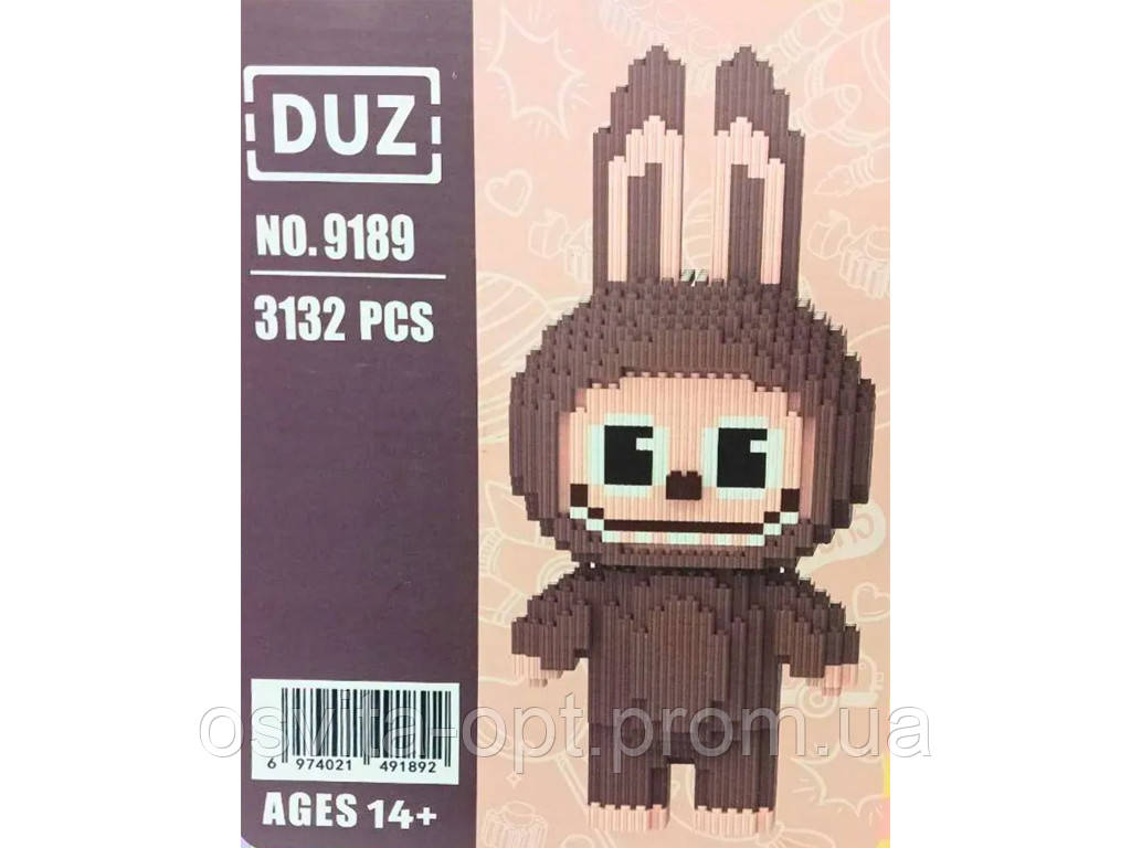 Конструктор Лабубу, 3132 деталі MVB-9184-9189, фото 1