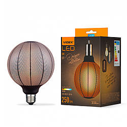 LED лампа VIDEX Filament 6W E27 1800K Black Magician pine needles (VL-DG125BN)
