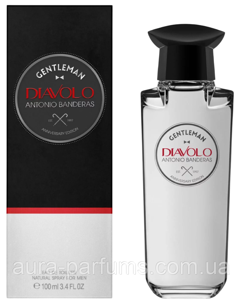 Чоловічі парфуми Antonio Banderas Diavolo Gentleman Туалетна вода 100 ml/мл