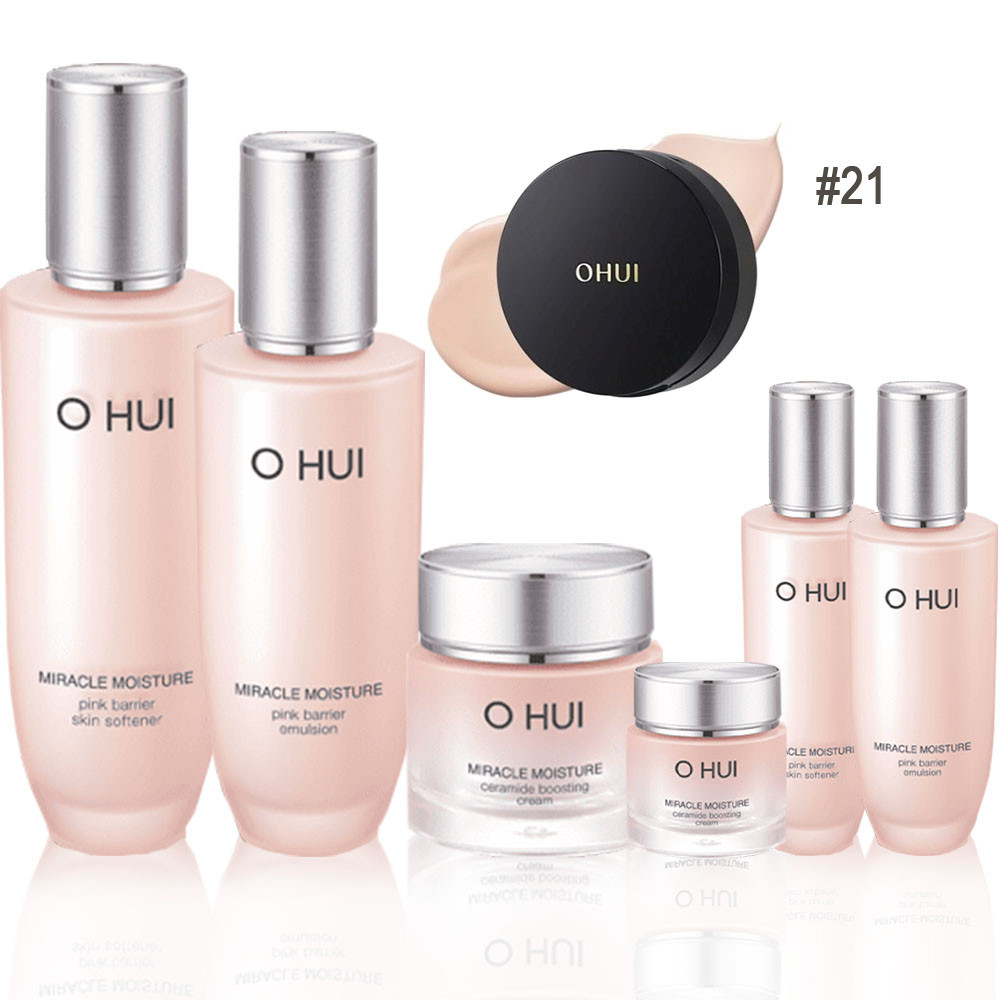 Інтенсивно зволожуючий набір косметичних засобів з керамідами O HUI Miracle Moisture 3 pcs Special Set 357 ml + 13 g, фото 1