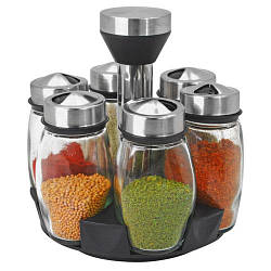 Спецівниці Stenson на крутній підставці 6 штук у наборі, 120 мл