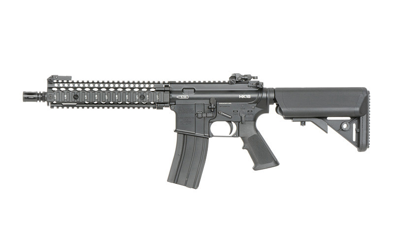 Штурмова гвинтівка Daniel Defense MK18 Gas Rifle – Black [EMG] [Golden Eagle] (для страйкболу), фото 1