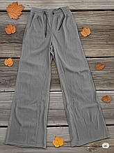 Штани жіночі палаццо 46-48 сірий