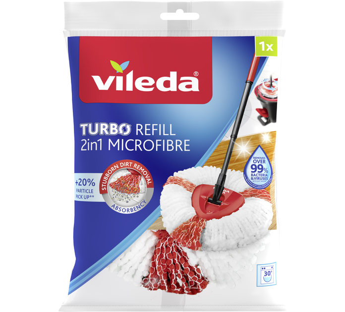 Змінний моп Vileda Turbo 2in1 Microfirbe (1шт), фото 1