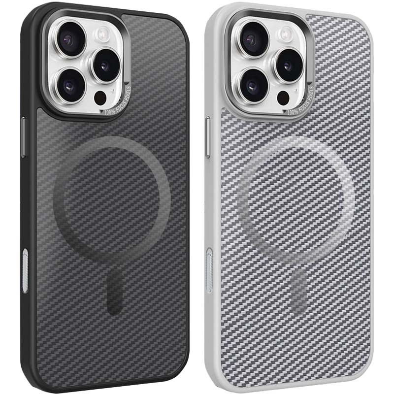 Чохол TPU+PC Carbon Mirage with MagSafe для Apple iPhone 16 Pro (6.3")