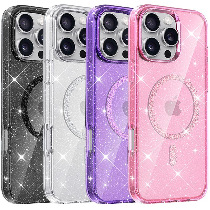 Чехол TPU Eclipse Sparkle (MagFit) для Apple iPhone 16 Pro Max (6.9"), фото 1