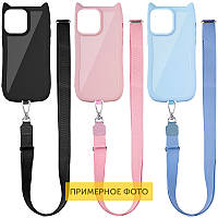 Чохол TPU GETMAN Cat with straps для Apple iPhone 7 / 8 / SE (2020) (2022) (4.7")