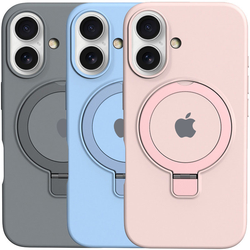 Чохол Silicone Case Full Protective with Ring для Apple iPhone 16 (6.1")