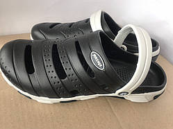 Чоловічі крокси чорного кольору "Форсаж" Розмір 42/43,43/44.