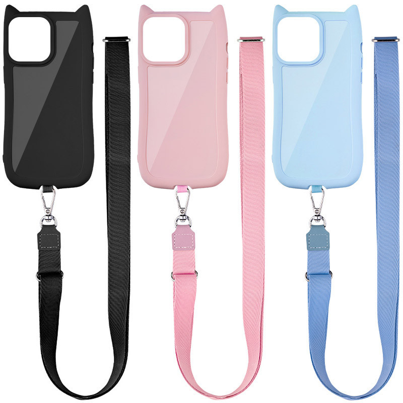 Чохол TPU GETMAN Cat with straps для Apple iPhone 16 Pro Max (6.9")