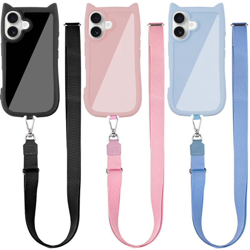 Чохол TPU GETMAN Cat with straps для Apple iPhone 16 (6.1")