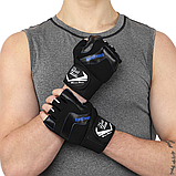 Рукавички для фітнесу та силових тренуваньHARD TOUCH SB-9528 Чорний (S-ХL), фото 4