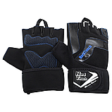 Рукавички для фітнесу та силових тренуваньHARD TOUCH SB-9528 Чорний (S-ХL), фото 7