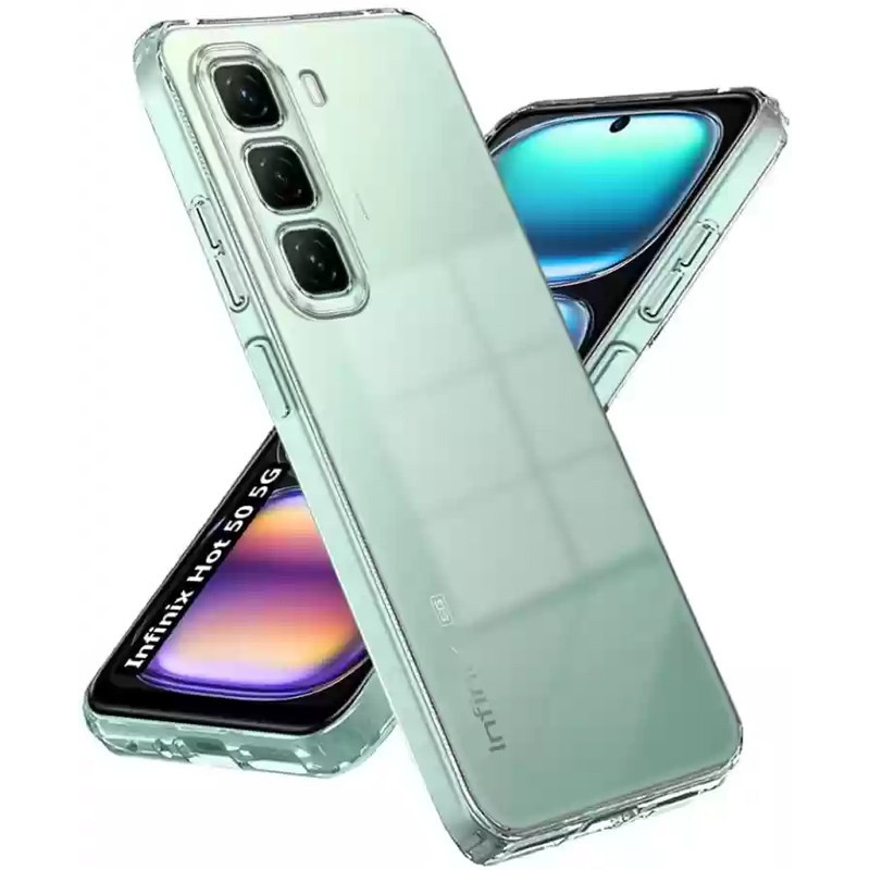 TPU чохол Epic Transparent 1,5mm Full Camera для Infinix Hot 50 Pro, фото 1