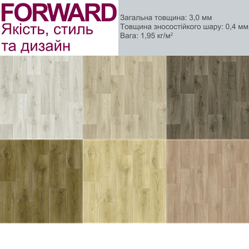 Лінолеум напівкомерційний Tarkett Forward