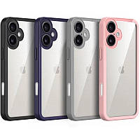 TPU чохол Transparent + Colour 1,5mm для Apple iPhone 16 (6.1")