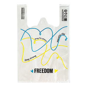 Пакет майка 34х57см 51мкм LDPE прозорий "FREEDOM" (50шт/уп|500шт/ящ) СHP049