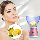 Сауна для обличчя 2в1 SK-1079 / Розпарювач обличчя / Прилад для інгаляцій / Прилад для омолодження та зволоження, фото 6