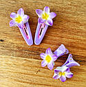 Заколки дитячі оптом 10 наборів по 4 заколки/уп КВІТКА, фото 2