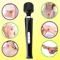 Вибромассажер микрофон женский для эрогенных зон интимной стимуляции клитора сосков шеи черный