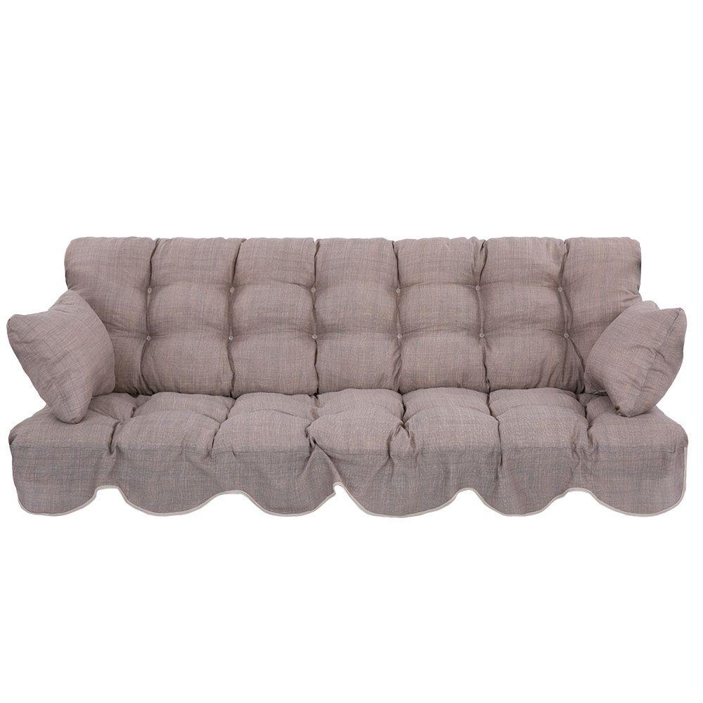 Подушки + підлокітники для лави/гойдалки 180 см Minorca кольору капучино, фото 1