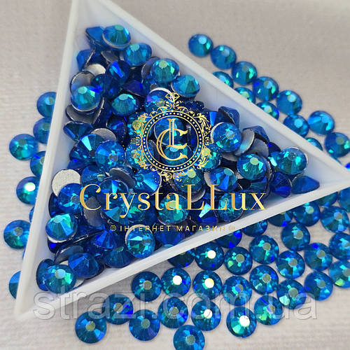 Стразиss30CapriBlueAB(6.5мм)50шт"Premium"