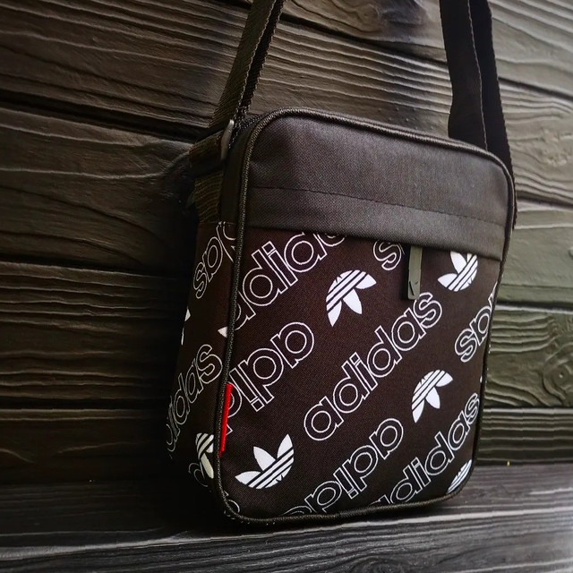 сумка чоловіча компактна чорна компактна через плече