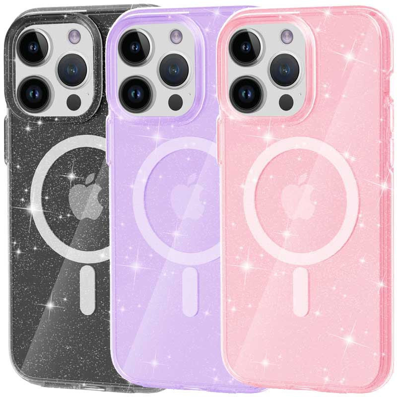 Чохол TPU Galaxy Sparkle (MagFit) для Apple iPhone 16 Pro (6.3")