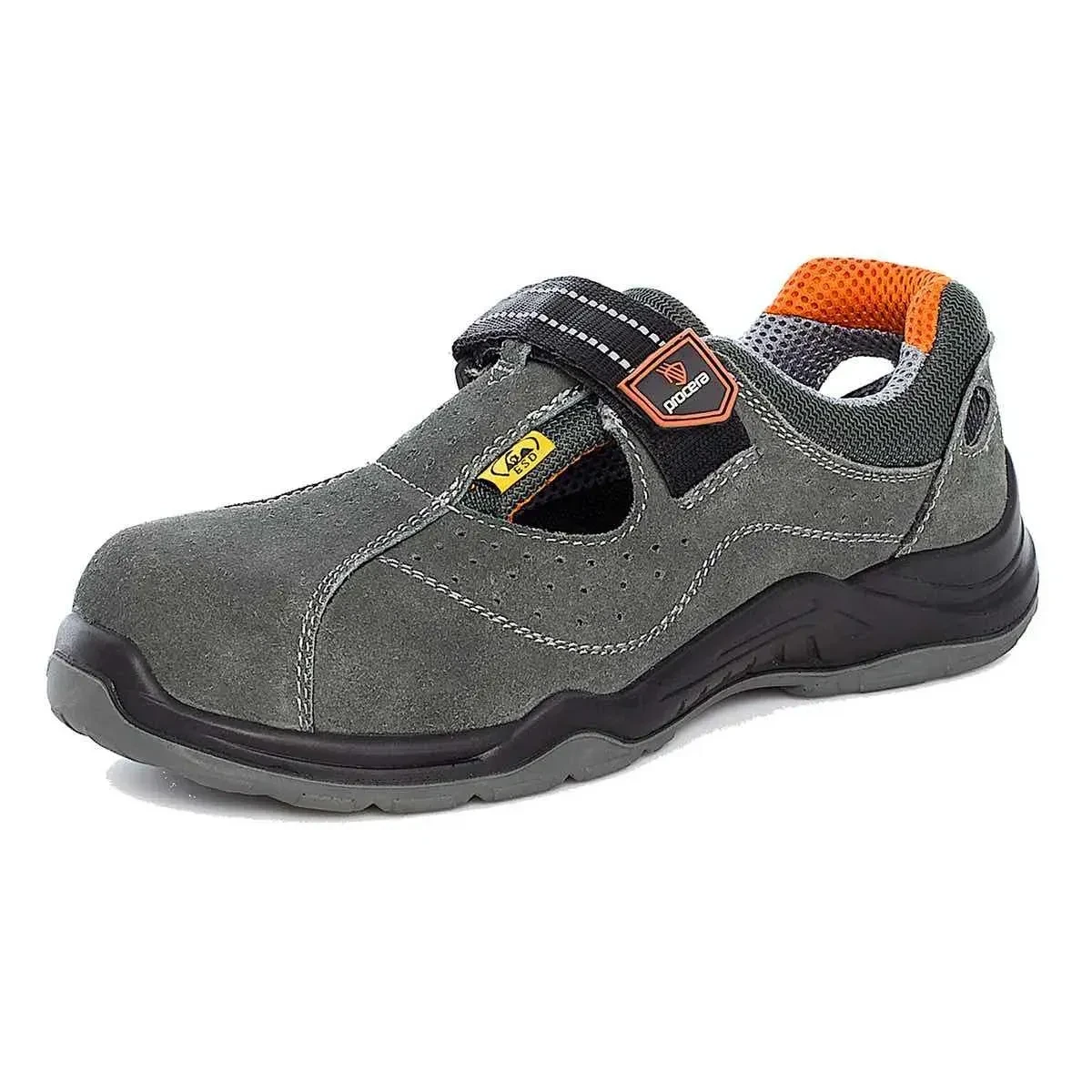 [Новинка] Сандалі робочі замшеві,літні сандалі з композитним носком,захисне взуття антистатичне Procera Польща BSLACE, фото 1