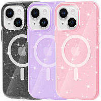 Чохол TPU Galaxy Sparkle (MagFit) для Apple iPhone 15 Plus (6.7")