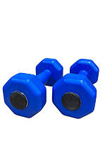 Гантелі для фітнесу композитні в пластику 2*1,5 кг