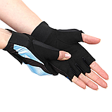 Рукавички для фітнесу та силових тренуваньTAPOUT SB168503 Чорний-синій (S-ХL) (S-ХL), фото 3