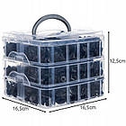 Набір кліпс Xtrobb 24297 — 620 шт, 5 знімачів, кейс, 16 типів, фото 9