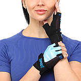 Рукавички для фітнесу та силових тренуваньTAPOUT SB168503 Чорний-синій (S-ХL) (S-ХL), фото 5