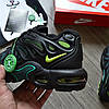Чоловічі кросівки Nike Air Max Drift Plus Volt Чорні с зеленим Взуття Найк Аір Макс Плюс текстиль TPU шкіра демісезон, фото 4