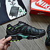 Чоловічі кросівки Nike Air Max Drift Plus Volt Чорні с зеленим Взуття Найк Аір Макс Плюс текстиль TPU шкіра демісезон, фото 2
