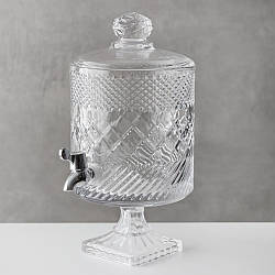 Лимонадниця скляна "Кришталева розкіш" на 4.5 л на квадратній ніжці